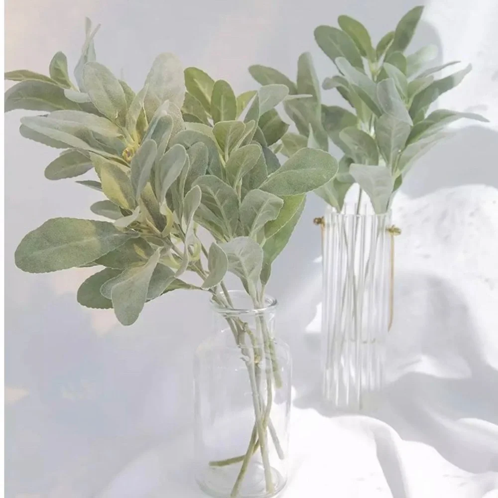 10 Count | Lambs Ear Eucalyptus Artificial Stems Branches